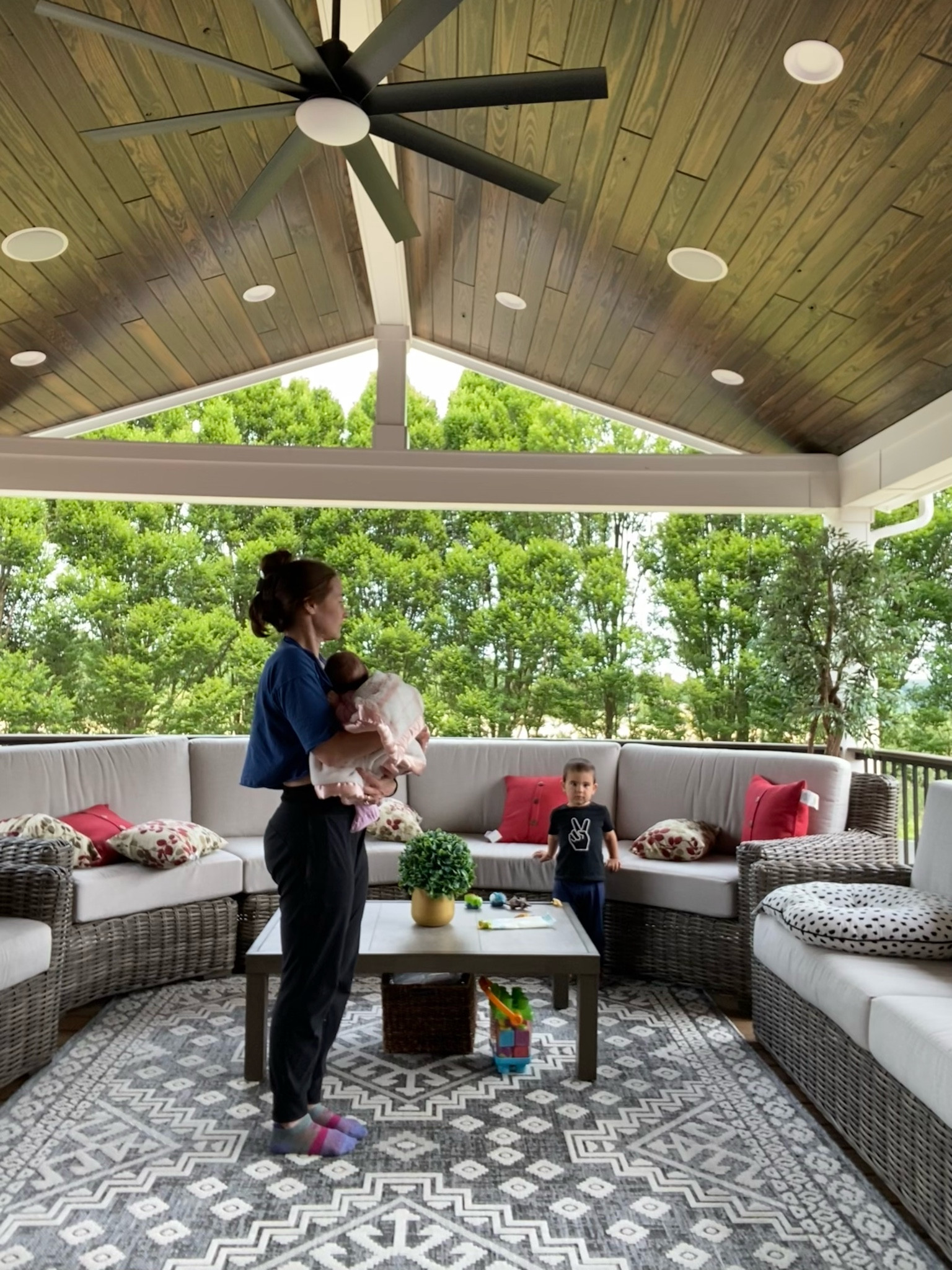 My deck crew… our outdoor living space is coming together!

#LTKhome #LTKSeasonal #LTKfamily