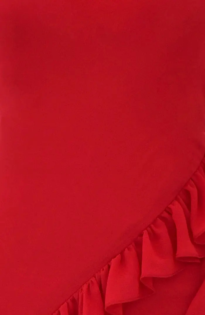Ariela Ruffle Side Slit Gown | Nordstrom