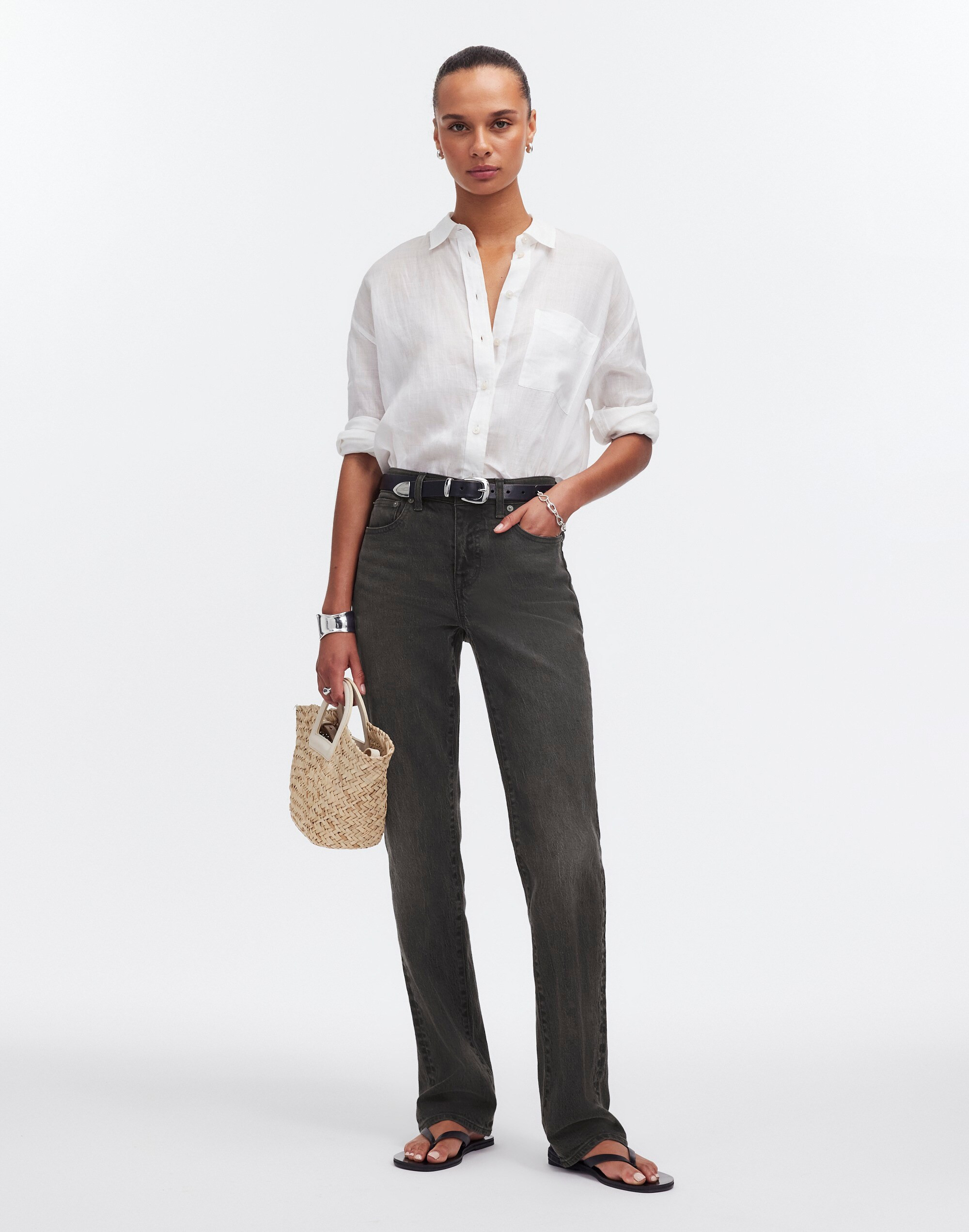 The Tall '90s Straight Mid-Rise Jean in Landale Wash | Madewell
