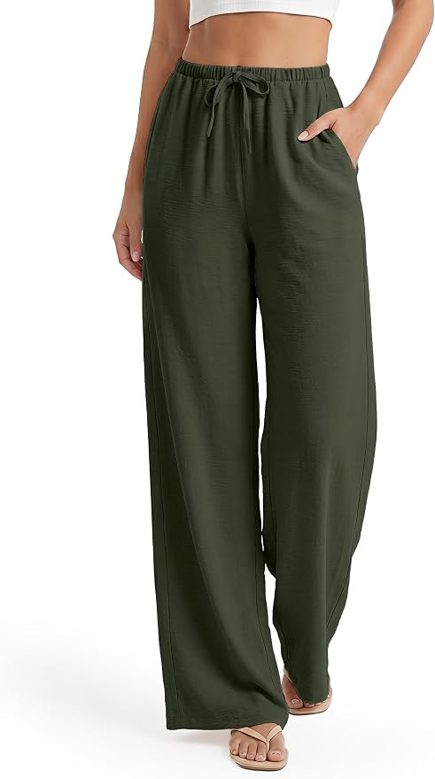 SEVEGO Tall Women 32"/34"/36" Inseam Wide Leg Flowy Palazzo Summer Pants | Amazon (US)