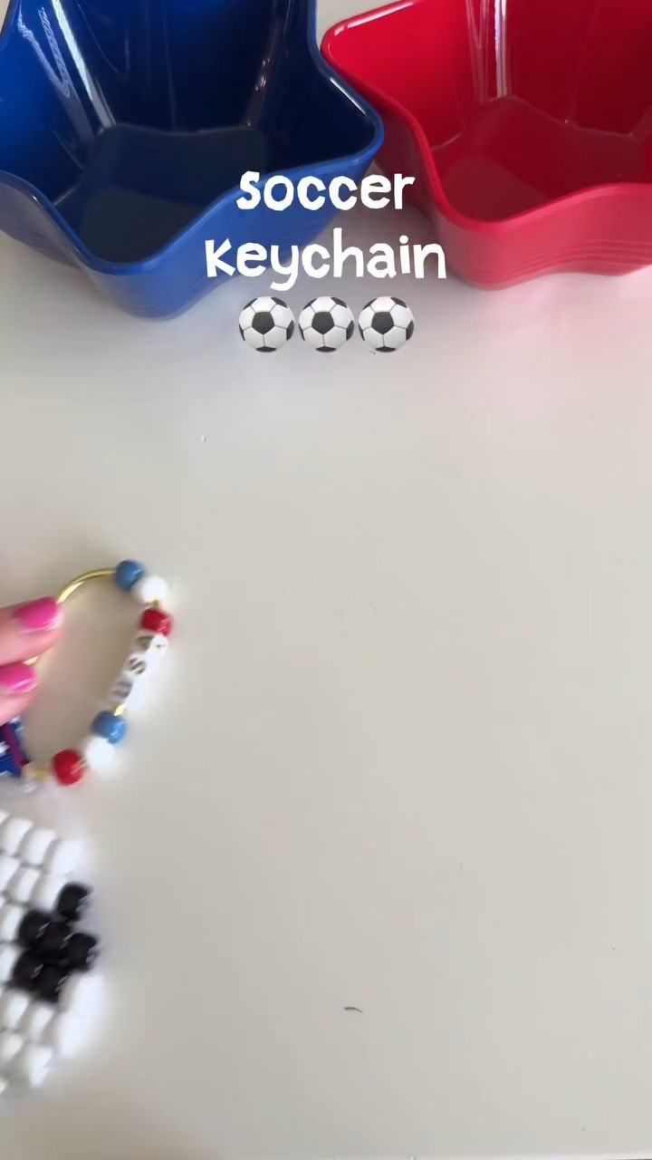 I finally caved and made a pony bead keychain. I had to make a soccer one. ⚽️⚽️ my husband will definitely be watching the World Cup all summer. And you can change the ribbon for your teams colors. ❤️🤍💙

Comment SOCCER and I’ll send you a message of all you need and details. ⚽️⚽️

#ponybeads #worldcup #craftymom #diycrafts #keychains soccerkeychain summeractivity summerfun summer nostalgia pepperellcrafts

#LTKmomlife #LTKKids #LTKdayinmylife