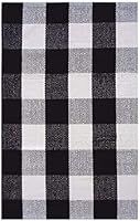 Levinis Buffalo Check Rug - 100% Cotton Washable Porch Rugs Door Mat Hand-woven Checkered Plaid Rug  | Amazon (US)