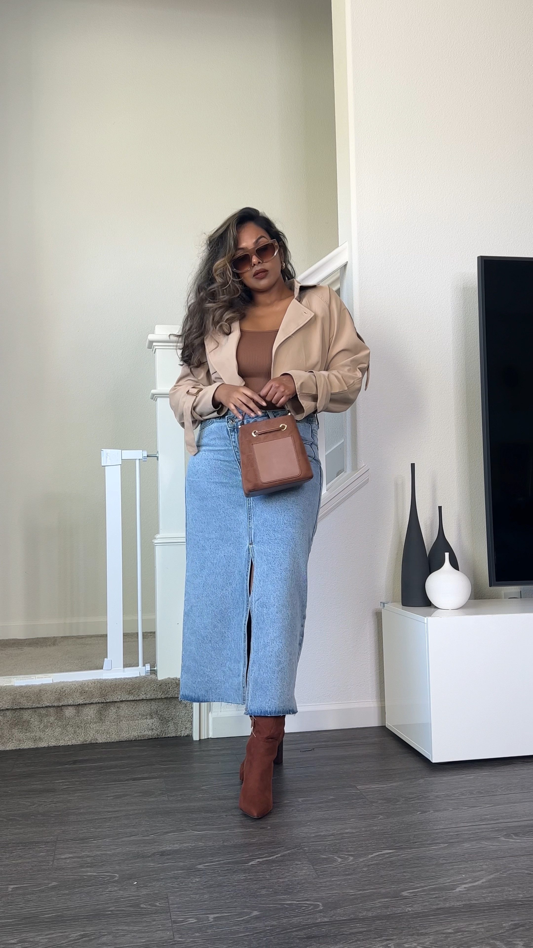 Styling a Midi Jean Skirt for Fall. 


#LTKmidsize #LTKstyletip #LTKVideo