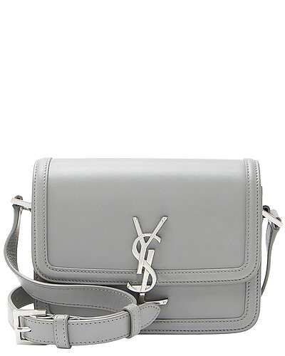 Grey Calfskin Small Solferino Shoulder Bag (Authentic Pre-Loved) | Gilt & Gilt City