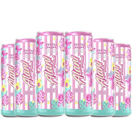 Alani Nu Cotton Candy Slush Energy Drink, 12 fl oz Cans, Pack of 6 | Walmart (US)