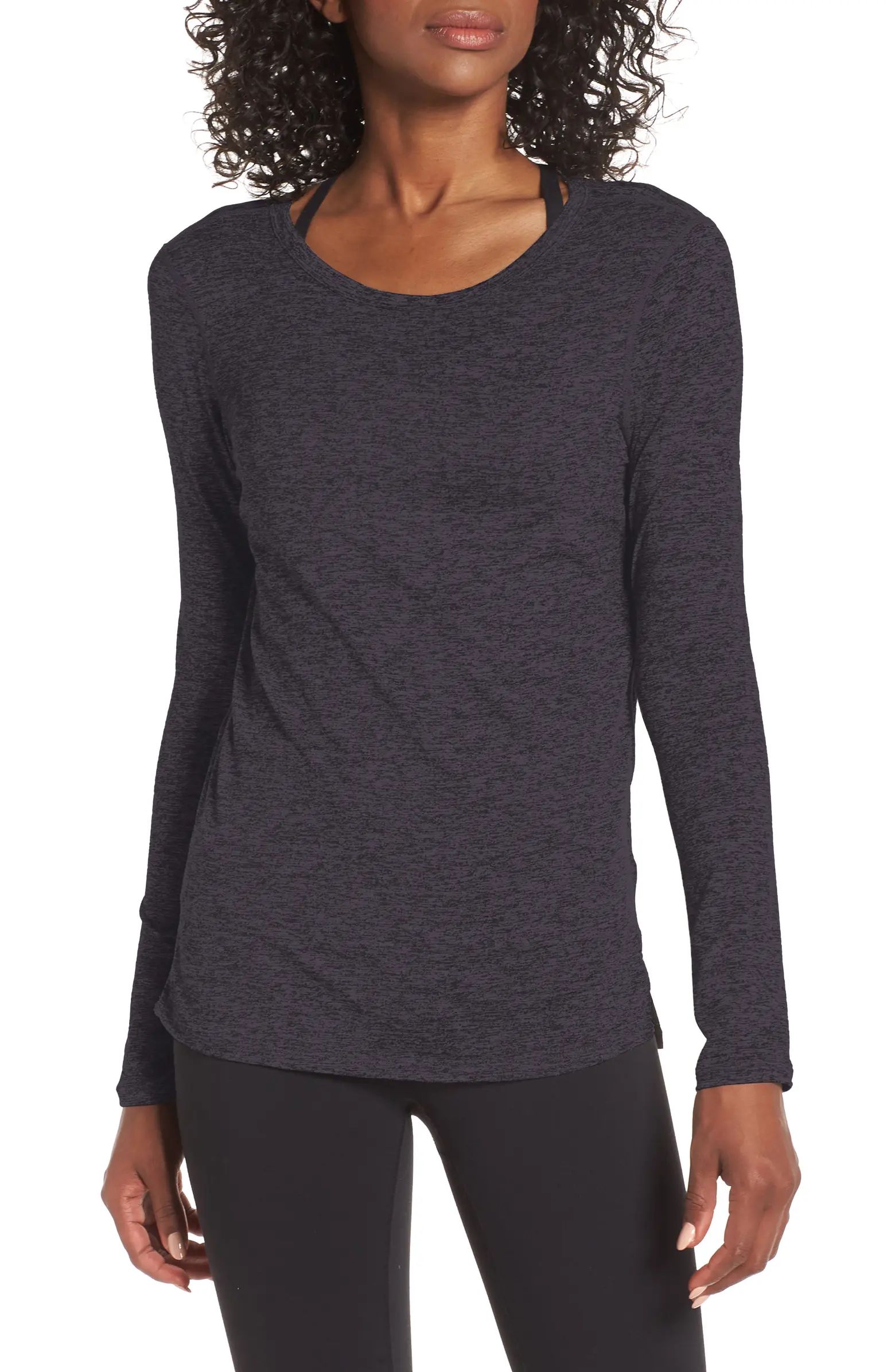 Zella Liana Long Sleeve Recycled Blend Performance T-Shirt | Nordstrom | Nordstrom