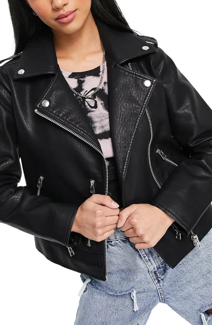 Rating 3out of5stars(1)1Faux Leather Moto JacketTOPSHOP | Nordstrom