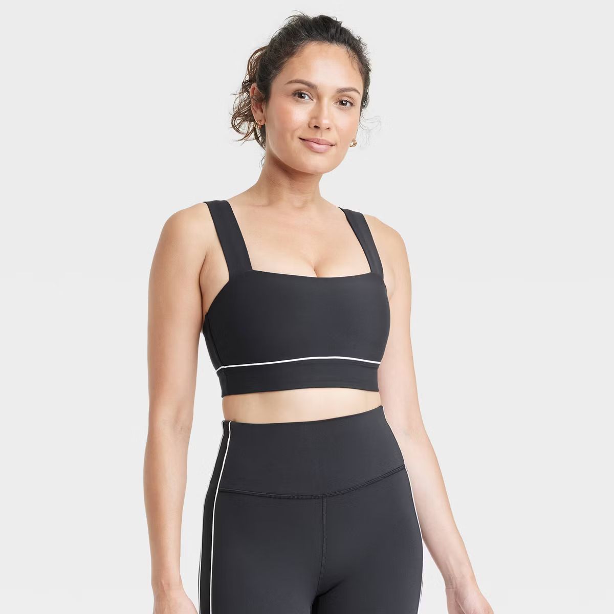 Women's Everyday Soft Light Support Piped Sports Bra - All In Motion™ | Target