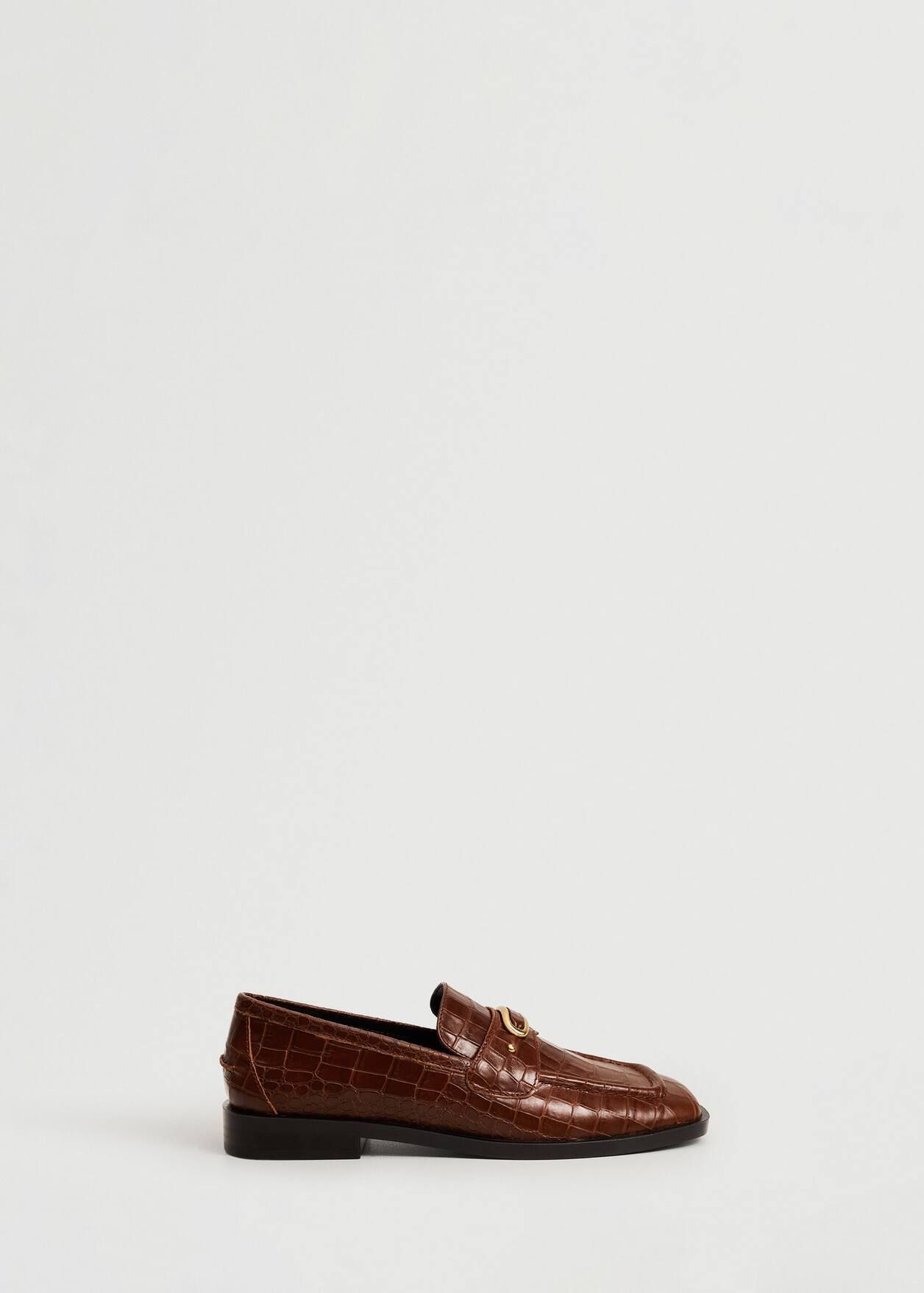 Buckle leather moccasins | MANGO (US)