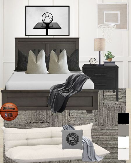Teen boys bedroom, sports room, basketball, curated collection, modern teen room
#visionboard #moodboard #porcheandco

#LTKstyletip #LTKkids #LTKhome