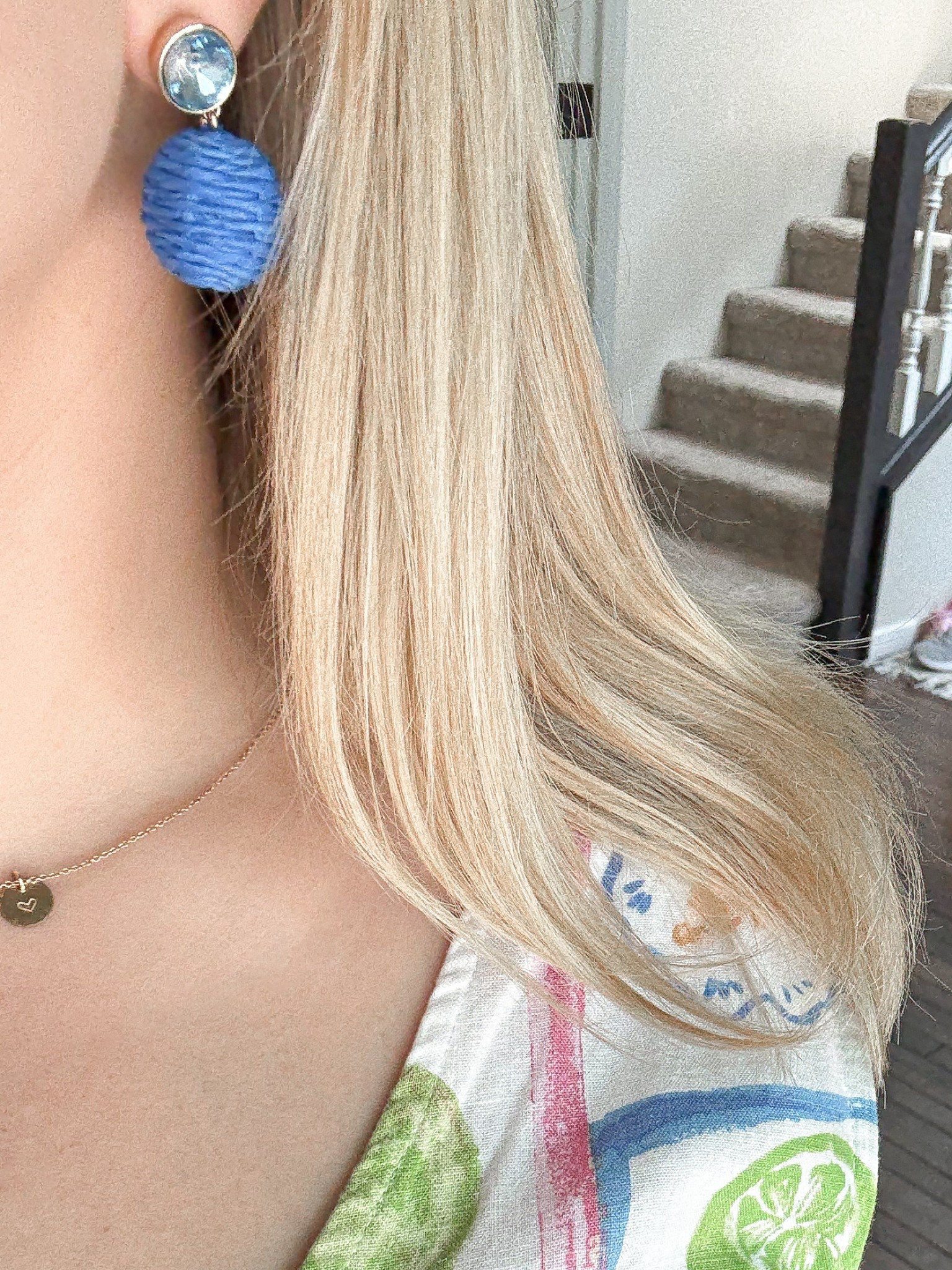 These earrings are now sold out in blue but available in a pretty neutral color!

#LTKFindsUnder50 #LTKSummerEdit #LTKSaleAlert