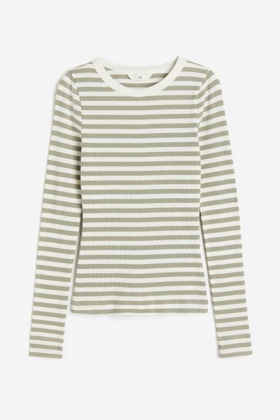 Ribbed Jersey Top | H&M (US + CA)