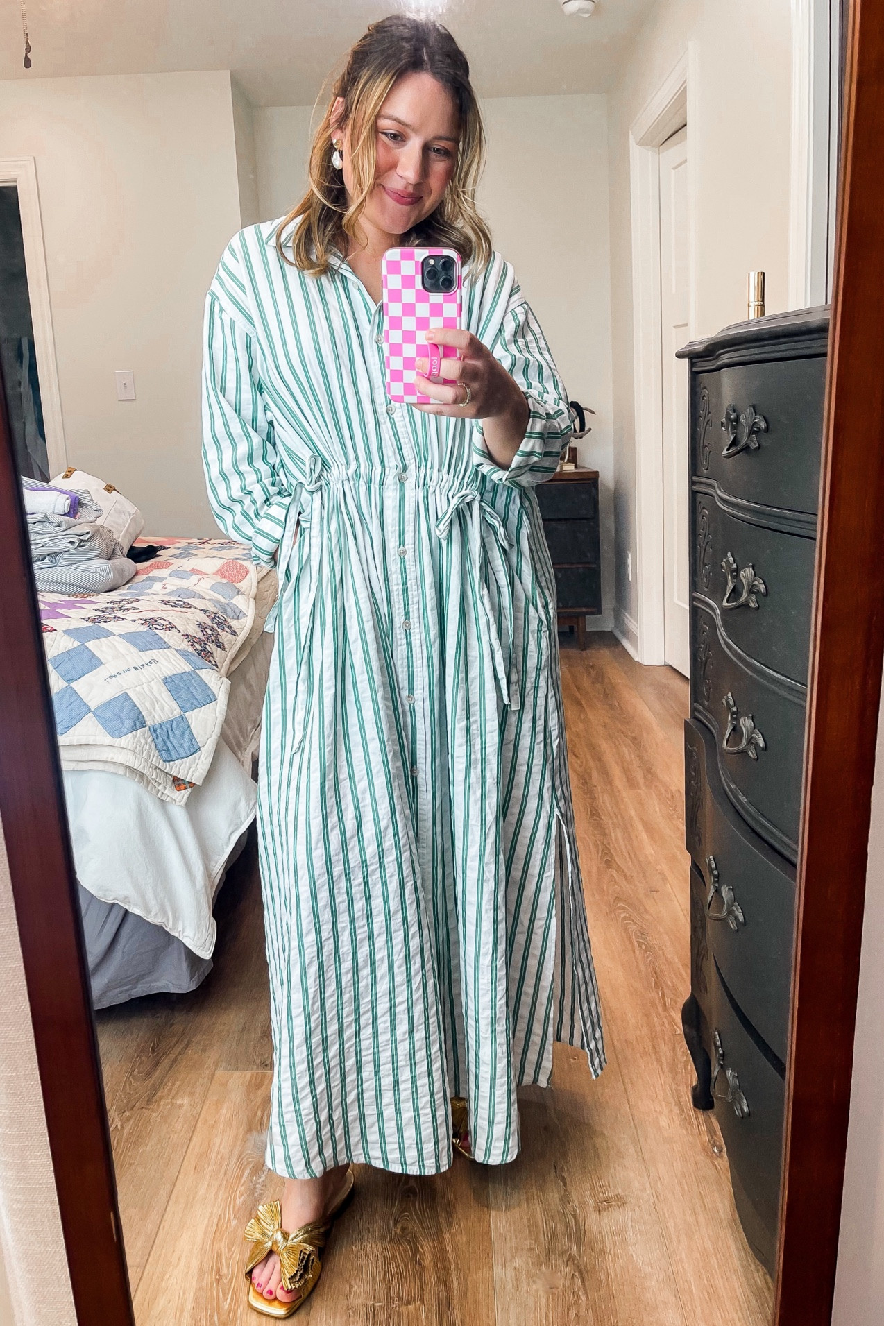 Spring dresses are the best!!! #target #bow #bowtrend #bowsandals 

#LTKfindsunder100 #LTKfitness #LTKsalealert