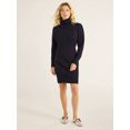 Free Assembly Women’s Split Neck Mini Sweater Dress, Sizes XS-XXXL - Walmart.com | Walmart (US)