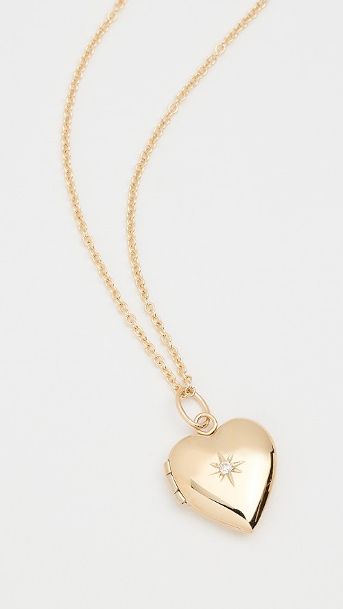 Diamond Accent Heart Locket | Shopbop