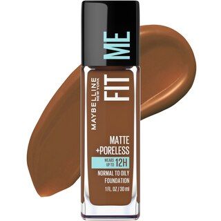 Maybelline Fit Me! Matte + Poreless Foundation, Deep Bronze | CVS