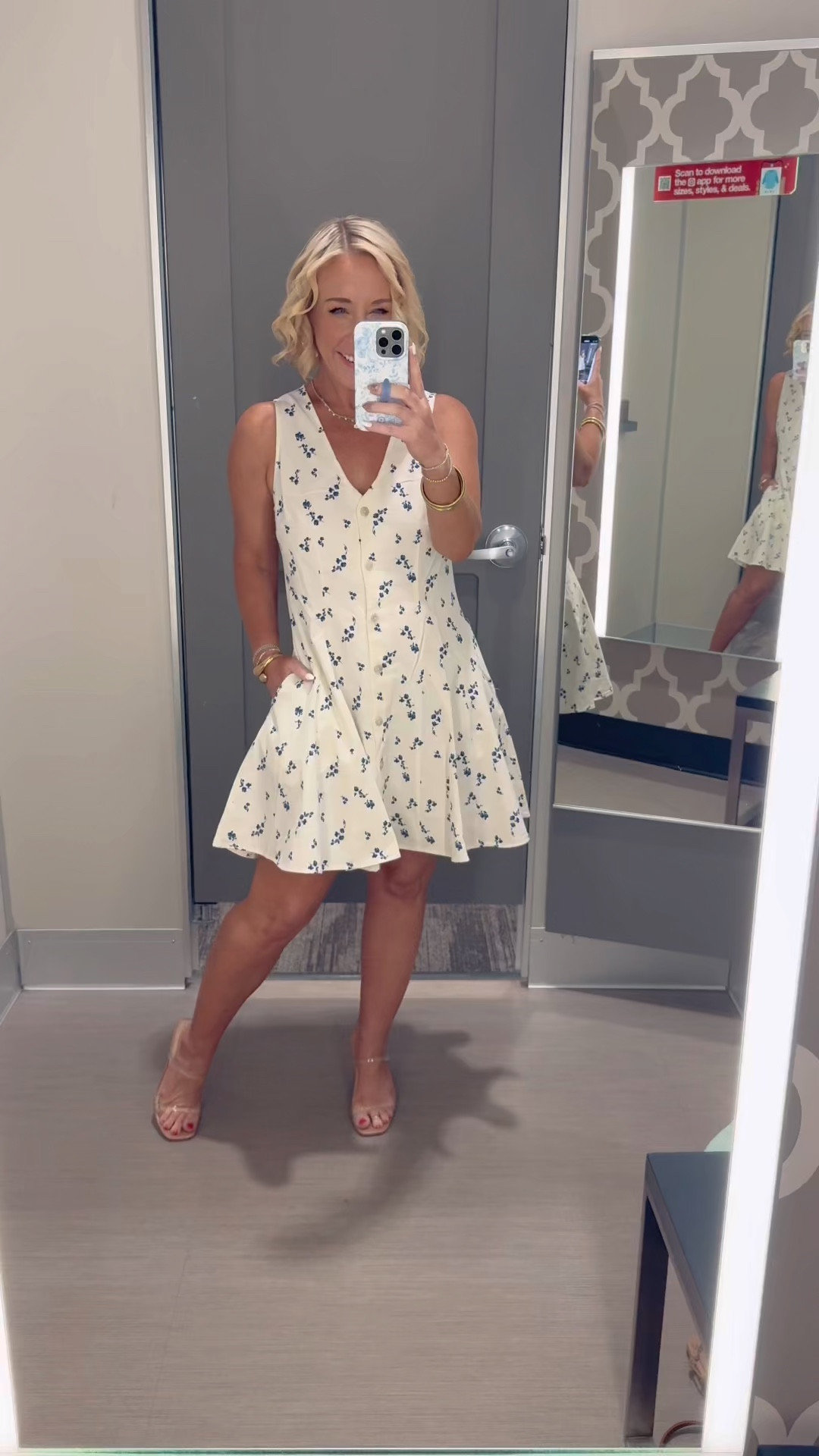 Target - 8 new summer dresses - wearing a small in all & all 40% off!!
•  Button front a line dress - love how this dress is flowy and I love the blue flowers against the cream background. 

#LTKSeasonal #LTKFindsUnder50 #LTKSaleAlert
