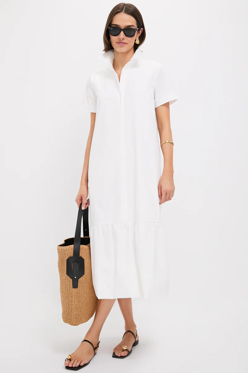 White Martine Bubble Maxi Dress | Tuckernuck (US)