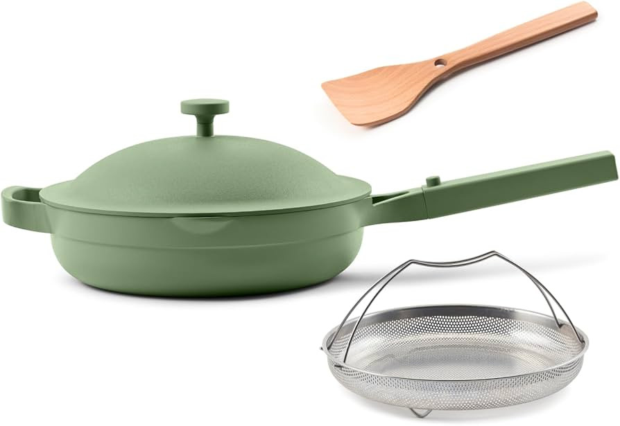 Our Place Always Pan 2.0-10.5” (2.6 Qt) Nonstick, Toxin-Free Ceramic Cookware | Patented 10-in-... | Amazon (US)