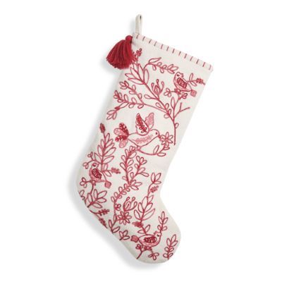 Ombre Embroidered Stocking | Grandin Road | Grandin Road