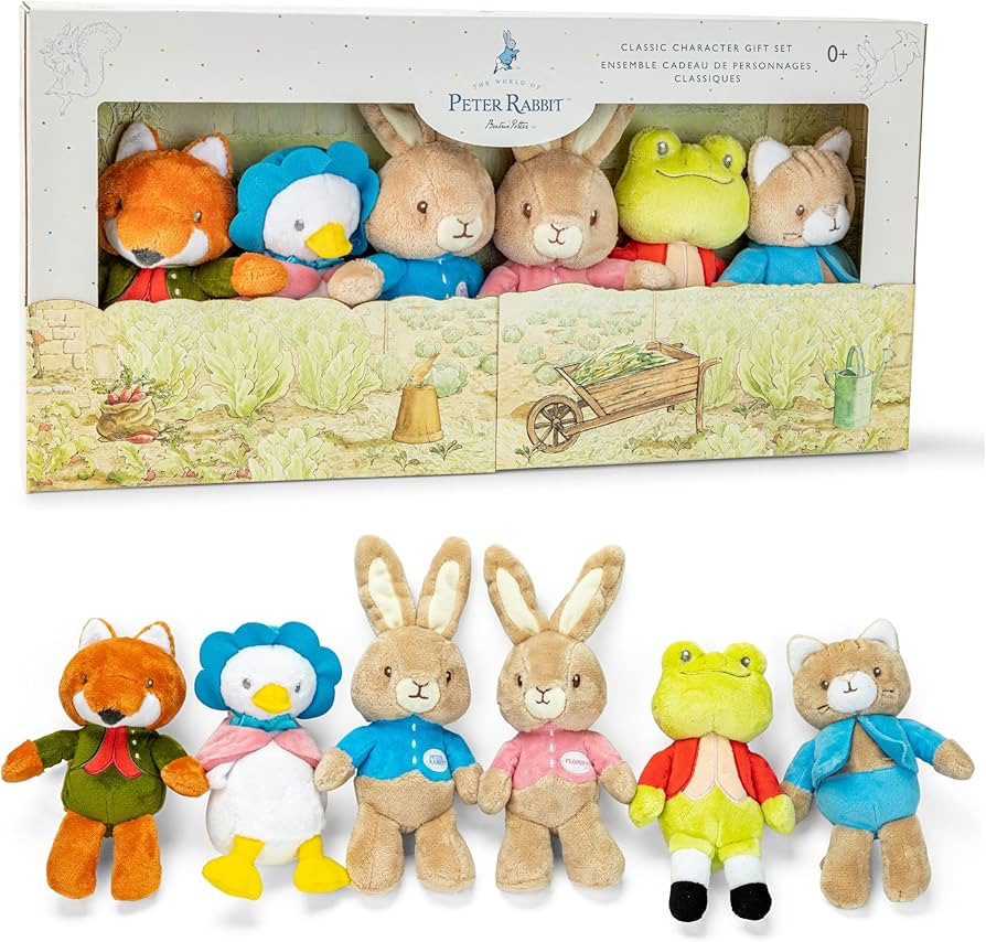 KIDS PREFERRED Peter Rabbit Classic Stuffed Animal Characters 6 Piece Gift Set 9 Inch Plush Toys ... | Amazon (US)