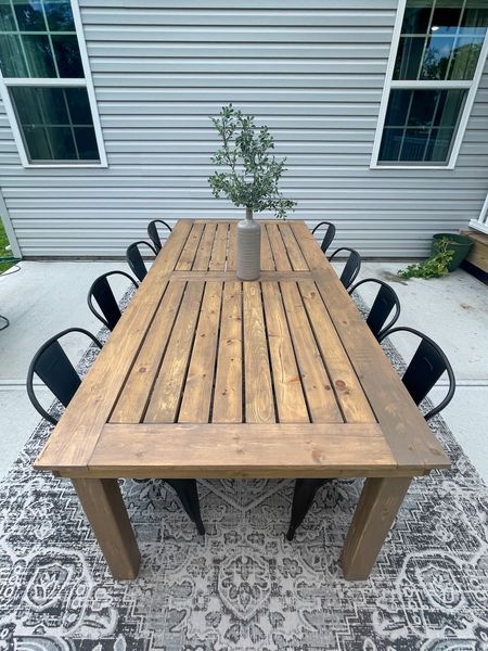 DIY outdoor table
#outdoortable
#patiofurniture
#lowes

#LTKhome #LTKSeasonal