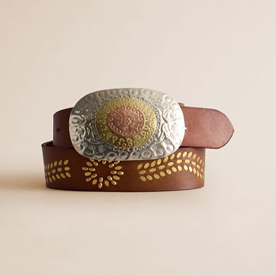 Roman Holiday Leather Belt | Buckle