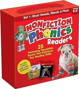Nonfiction Phonics Readers SET 1: Short Vowels, Blends & More (Single-Copy Set) | Amazon (US)