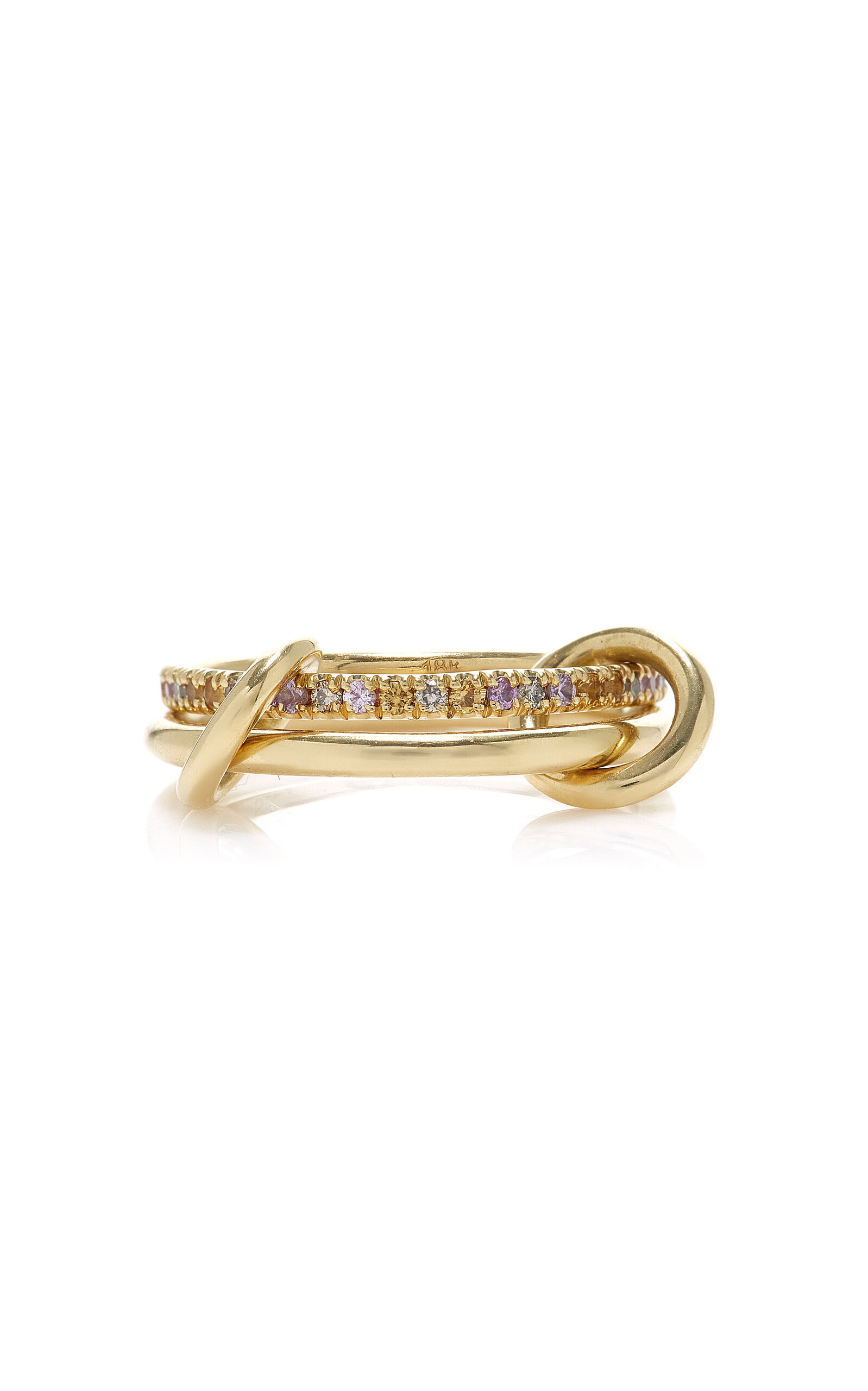 Spinelli Kilcollin - Exclusive Riviera Celia Dusk 18K Yellow Gold Sapphire Ring - Multi - US 8 - Moda Operandi - Gifts For Her | Moda Operandi (Global)