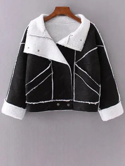 Faux Shearling Cropped Coat | ZAFUL (Global)