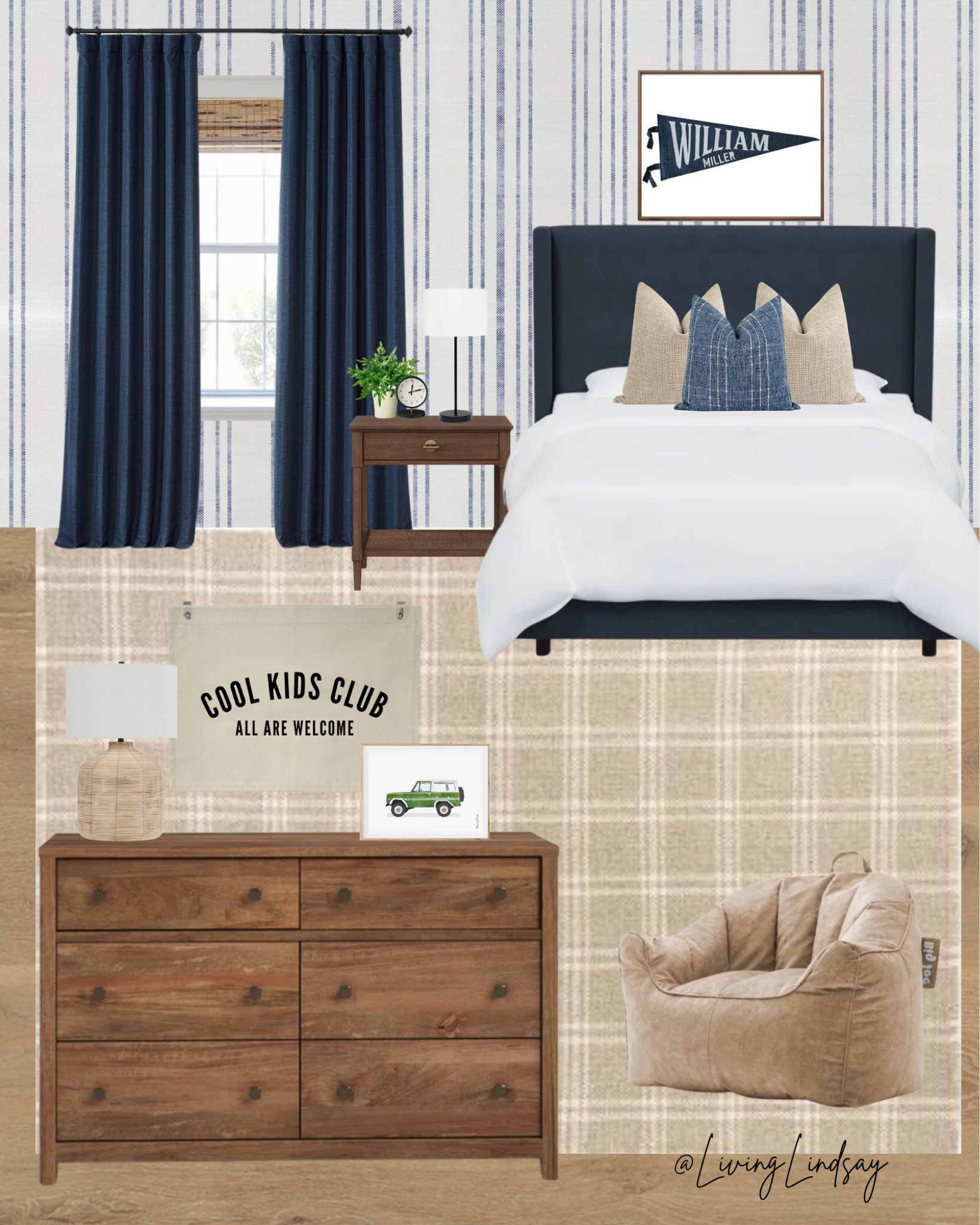 Toddler boys room, big kid room, navy blue room

#LTKhome #LTKfamily #LTKkids