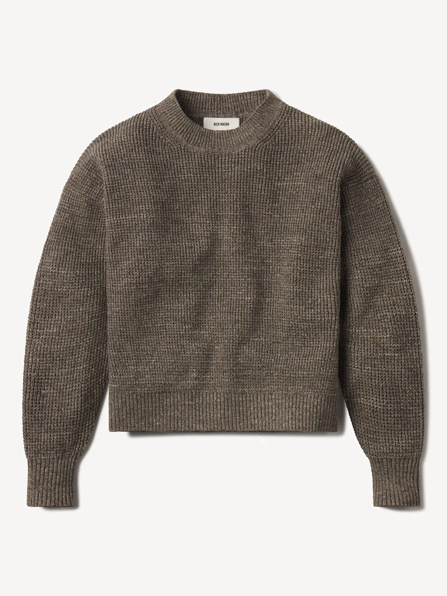 Marled Coastal Bluff Seafarer Cotton Crewneck Sweater - Buck Mason- Modern American Classics | Buck Mason