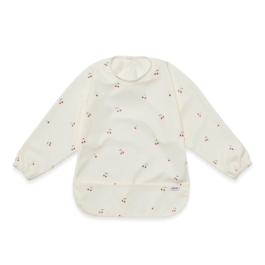 Lalo Smock Bib - Long Sleeve Baby Bib, Elastic Cuffs for Comfort, Large Catch-All Pocket, Waterpr... | Amazon (US)