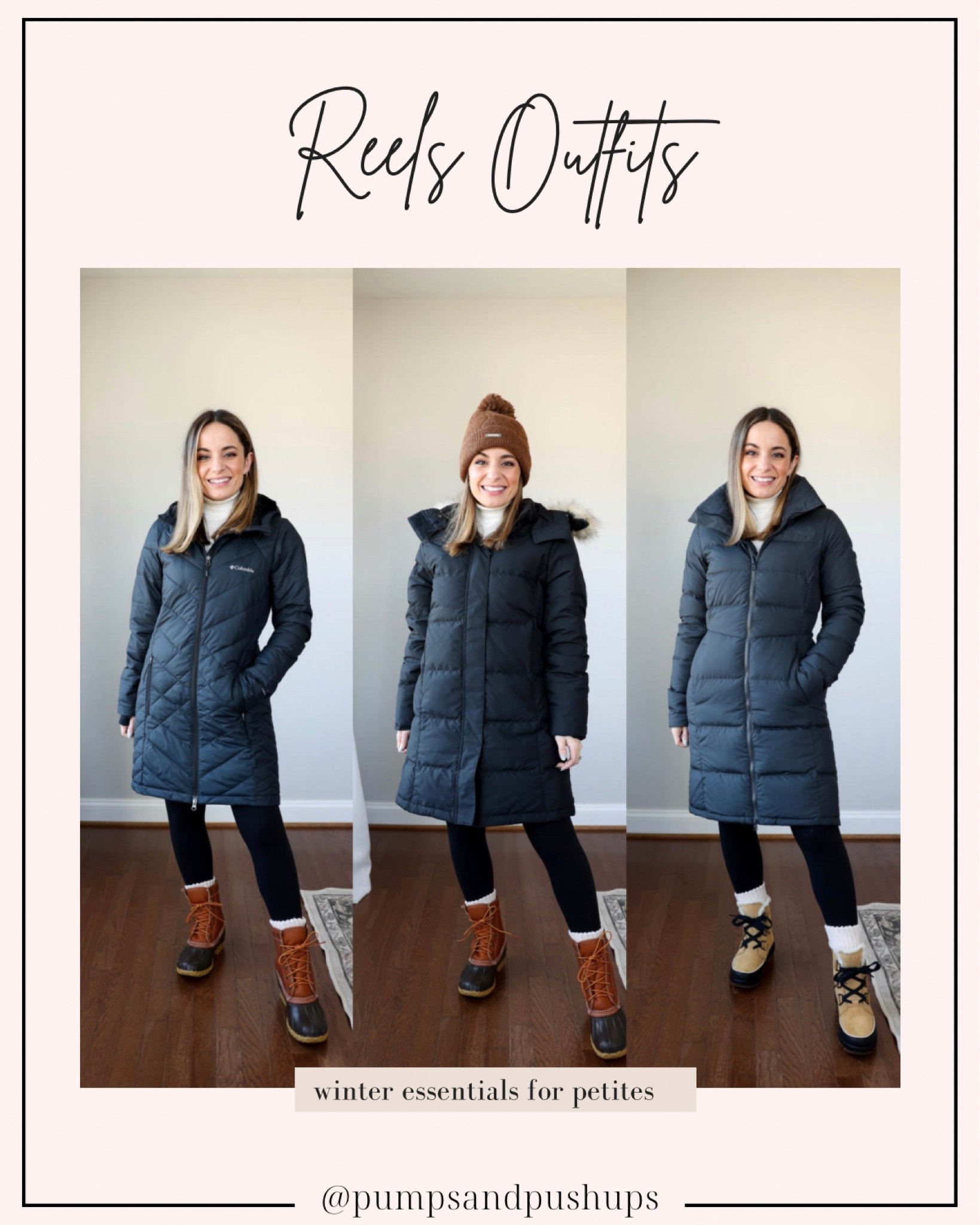 Top recommended winter essentials for petites! I polled my friends on IG who live in really cold and snowy areas and these coats and boots were the top recommendations. 

1. Columbia heavenly jacket - thin jacket that is actually very warm! Since it’s thin it’s easy to wear and move in. It also has a slim fit, making it petite-friendly. I’m wearing it in xs 
2. L.L. Bean parka - this is the only coat that comes in petite so it has perfect sleeve length. It has a generous fit through the body and doesn’t cinch at the waist like the other coats. I’m wearing it in petite xs. (Also linking other petite winter essentials from L.L. bean) 
3. North Face Parka - I love the cinched in waist and stand collar on this coat. It’s very warm and has warming pockets! I’m wearing it in xs here. 
L.L. Bean Boots - I went for the insulated pair for extra warmth and they do not disappoint. They’re roomy in my true size but it’s the perfect amount of room to add warm socks 
Sorel boots - true snow boots that aren’t super clunky! I love the color combination as well. They’re true to size and comfortable and walkable. 

My measurements for reference: 4’10” 105lbs bust, waist, hips 32”, 24”, 35” size 5 shoe 

#LTKSeasonal #LTKstyletip