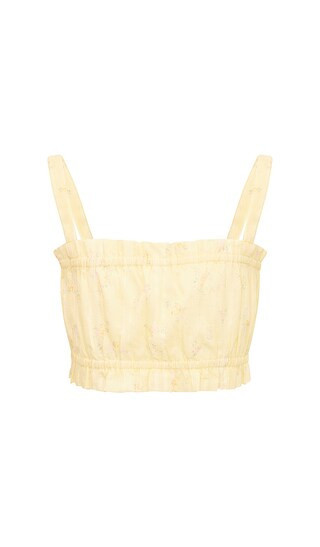 LoveShackFancy Tween Ken Top in Lemon. - size 12 | Revolve Clothing (Global)
