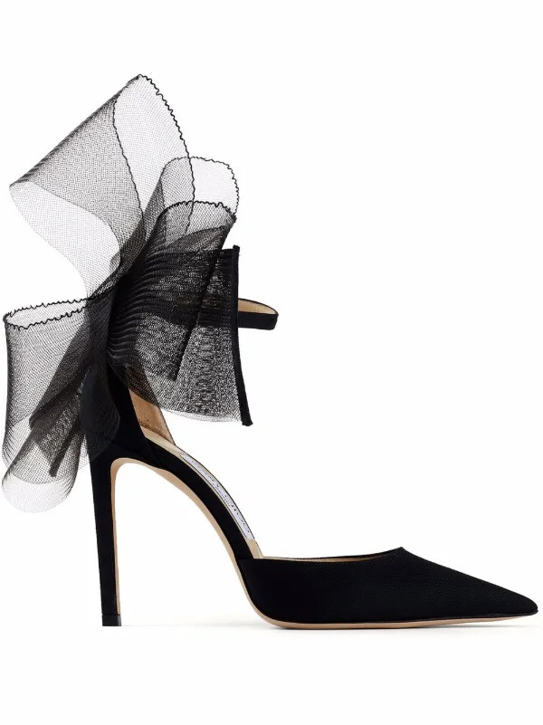 Jimmy Choo Averly 100mm Asymmetric Pumps - Farfetch | Farfetch Global