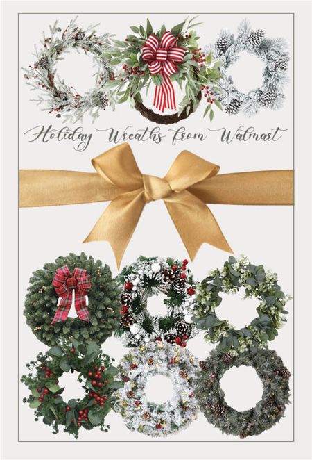 Holiday wreaths from Walmart // Holiday decor // Christmas decor // Walmart must haves

#LTKCyberweek #LTKHoliday #LTKhome