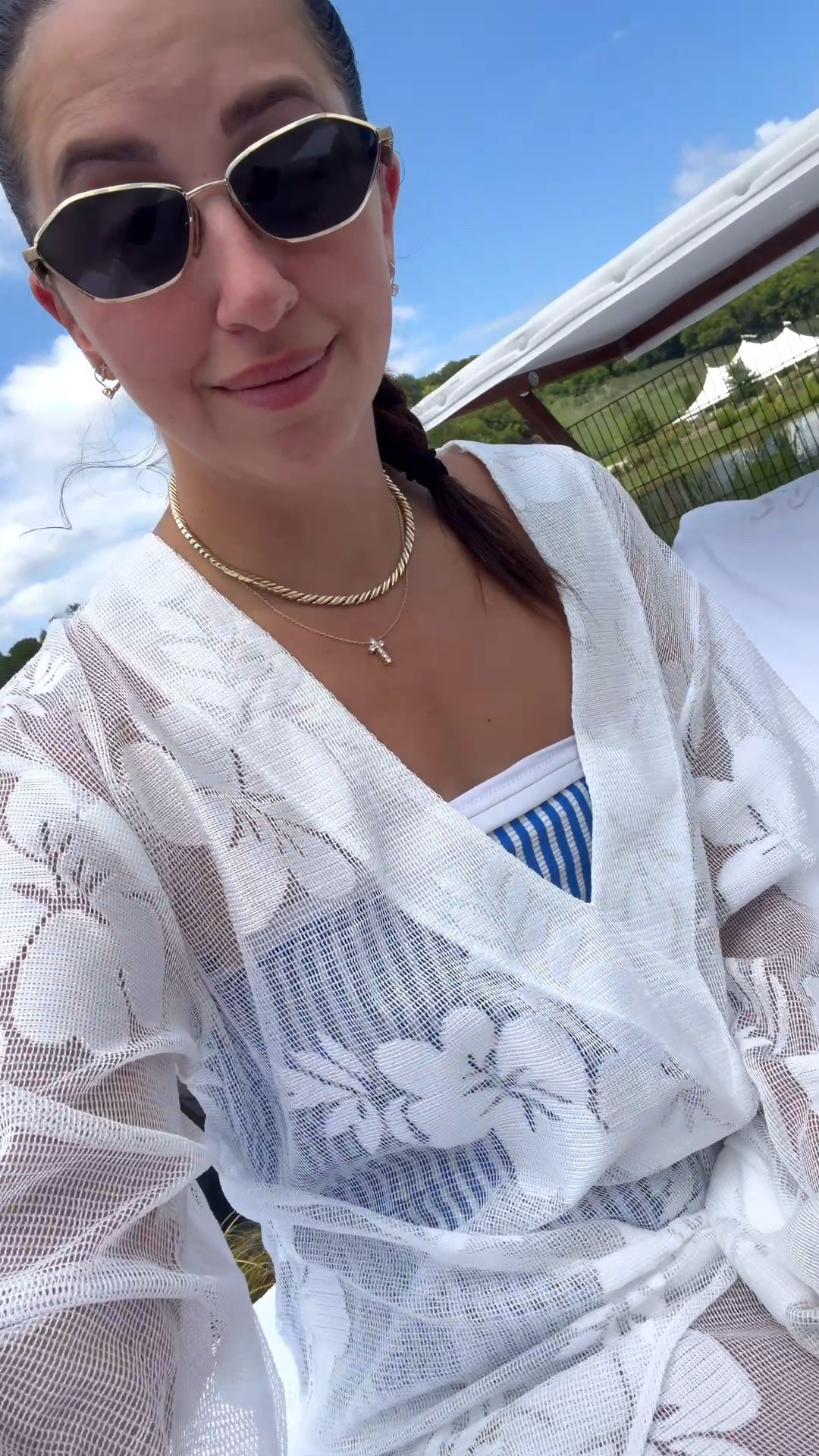 Cover up: medium 
Bathing suit: medium 

Dressupbuttercup.com #dressupbuttercup #dederaad

#LTKgrwm #LTKmomlife #LTKSeasonal