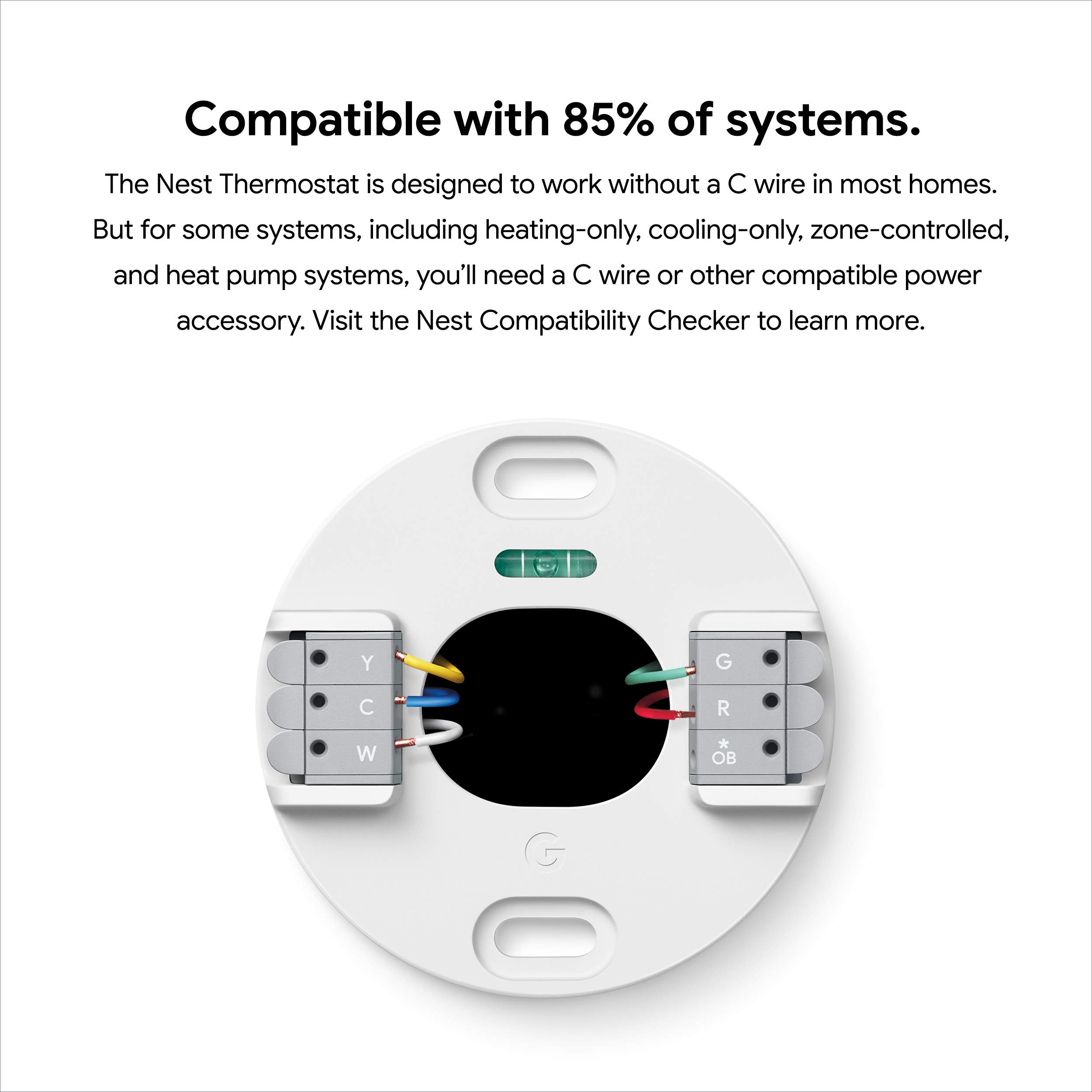 Google Nest Thermostat - Smart Thermostat for Home - Programmable Wifi Thermostat - Fog | Amazon (US)