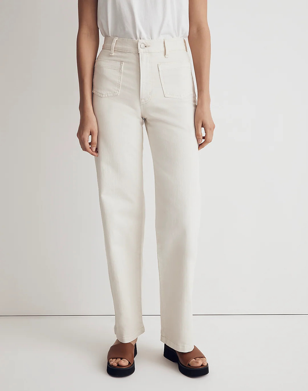 The Perfect Vintage Wide-Leg Jeans in Vintage Canvas: Patch-Pocket Edition | Madewell