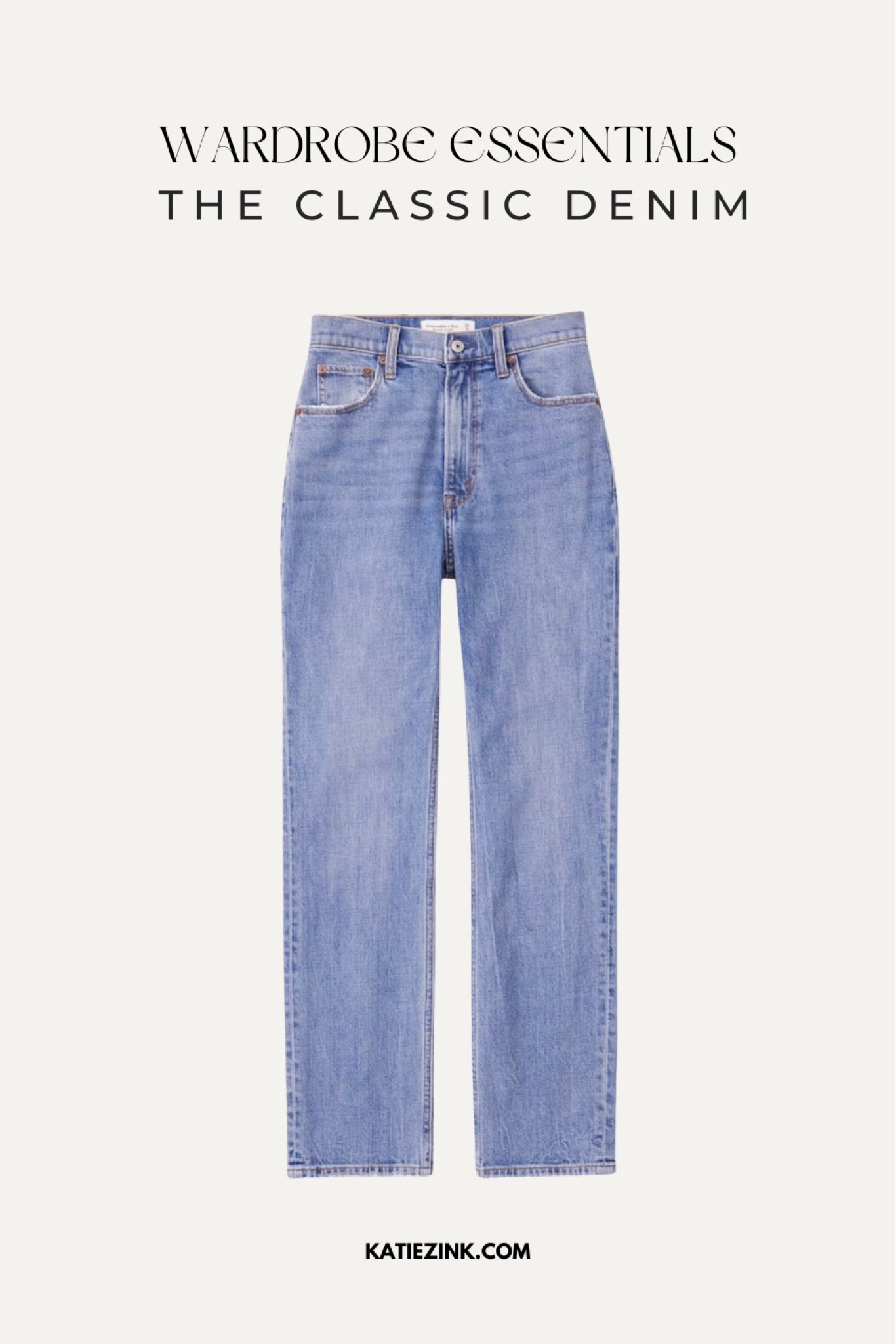Wardrobe Essentials: The Classic Denim 

These straight leg, mid-wash denim are a classic essential in your wardrobe. Perfect for everyday wear, the non-distressing and classic leg style allow you dress them up or down. 

#LTKstyletip