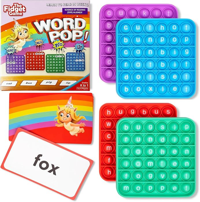 The Fidget Game Word Pop, CVC Words - Learn to Read in Weeks - Multisensory Reading & Phonics Int... | Amazon (US)