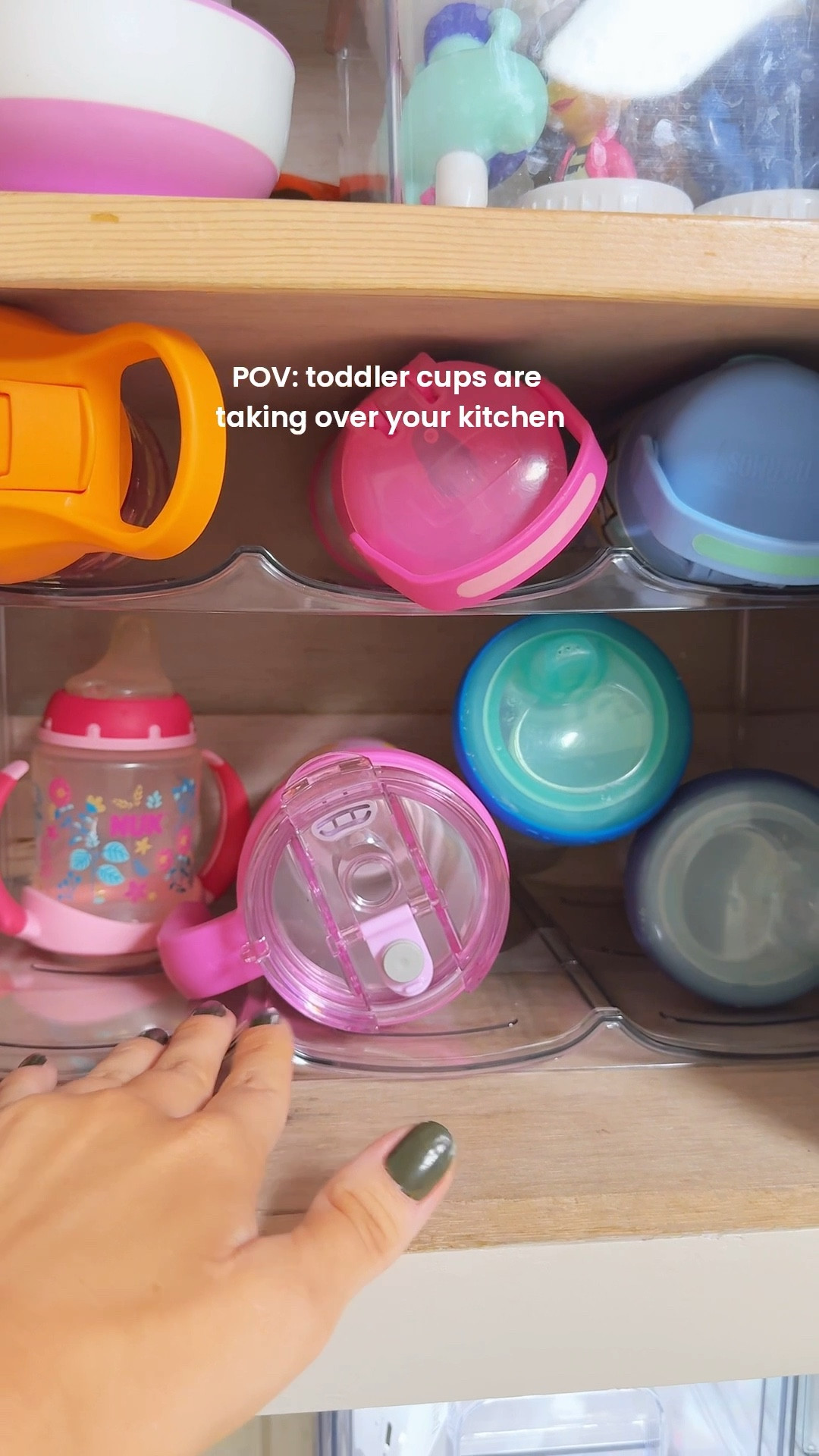 need a little organization? This cup organizer is originally for bigger cups but I used them to keep my toddler’s cabinet clean 🩵 

#LTKHome #LTKBaby #LTKKids