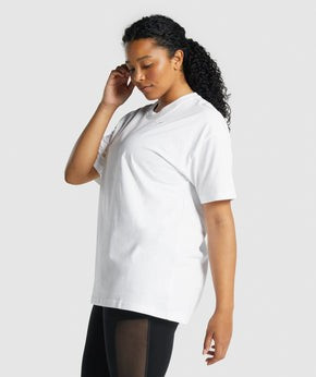 Gymshark Training Oversized T-Shirt - White | Gymshark (Global)