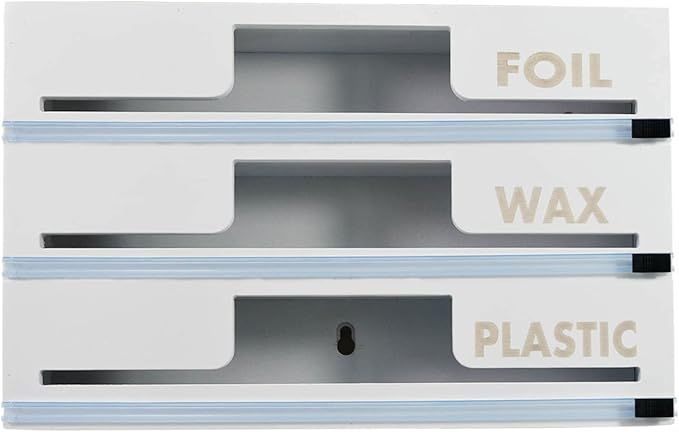 The Luxe Union 3-in-1 Wax, Foil, and Plastic Wrap Dispenser with Cutters, Drawer and Countertop O... | Amazon (US)