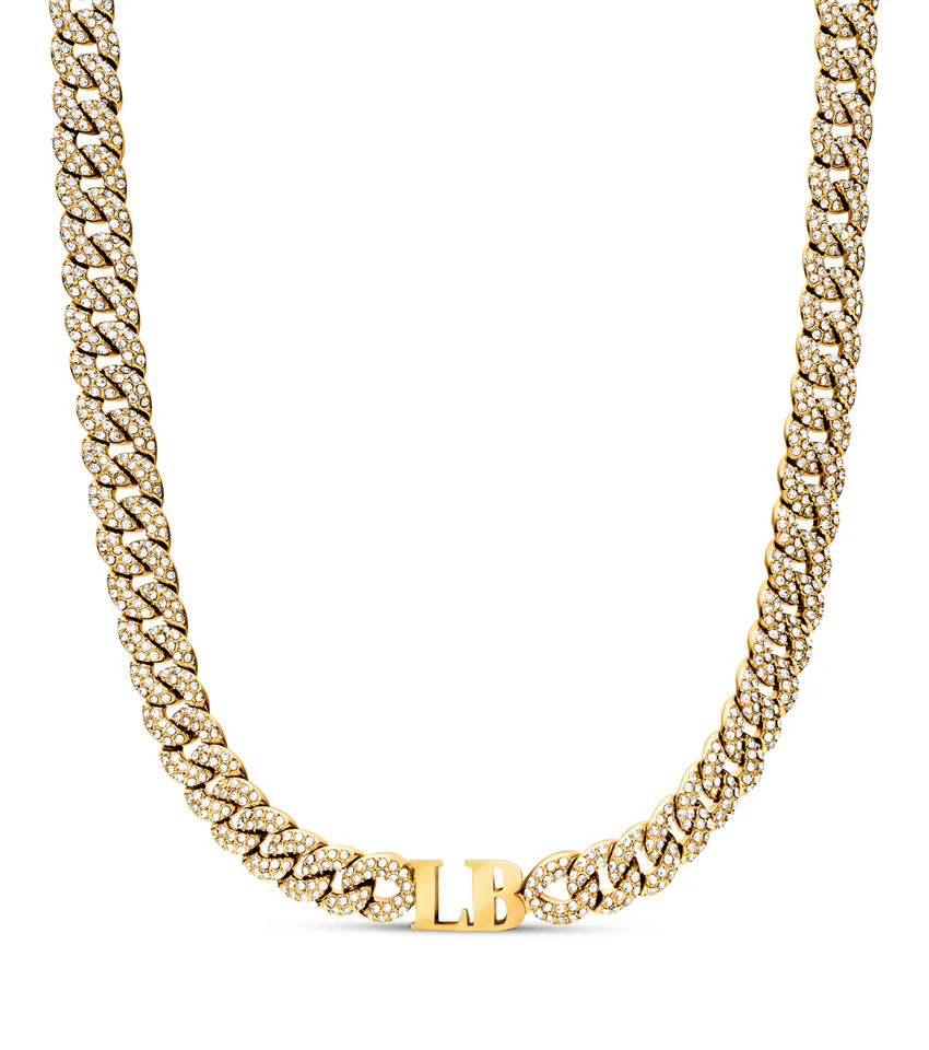 Gala Pavé Initial Choker (Gold) | Abbott Lyon