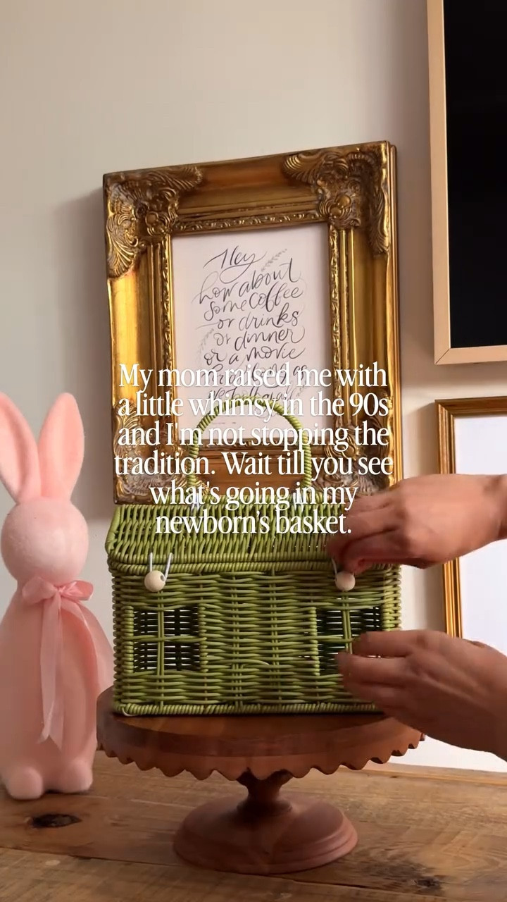 This is my newborn’s first Easter and I may have caught a little feelings putting this together. 🐣✨

Here’s what went in our $10 house basket:
🏡 The cutest little house-shaped basket
📖 A crinkle book
🦷 A teether
👶 A bodysuit
🐰 A sweet little bunny
📚 A book

All things my baby will actually use.
My mom did this kind of thing for me and I didn’t realize until right now how much it shaped the way I celebrate with my own kids. This is what it’s all about. 🐣

#LTKHome #LTKKids #LTKmomlife