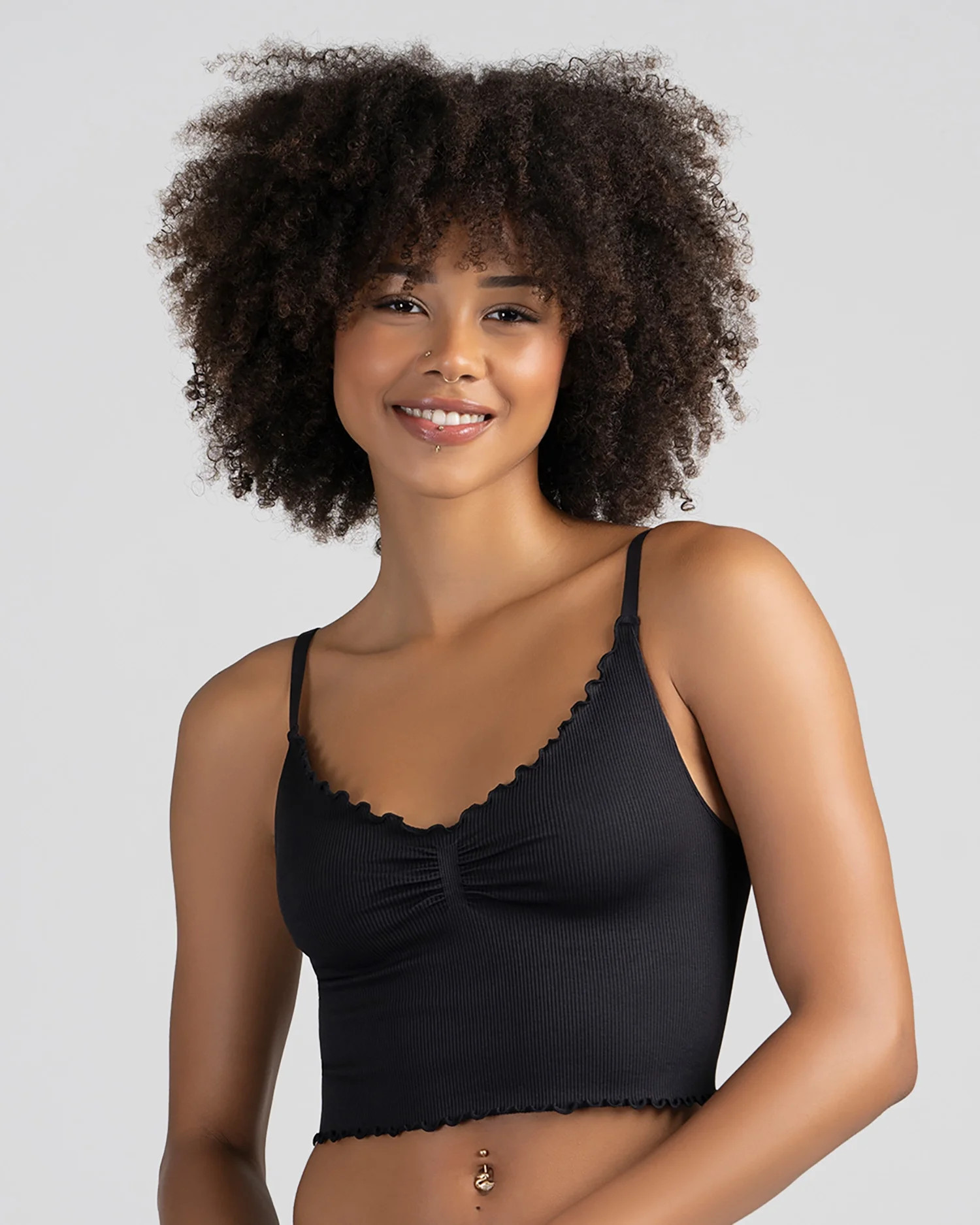 No Boundaries Women's Ruffle Cami, Size XS-3XL | Walmart (US)