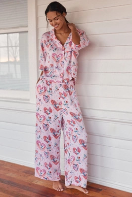 Printfresh Swooning Sparrows Wildest Dreams Pajama Set | Anthropologie (US)