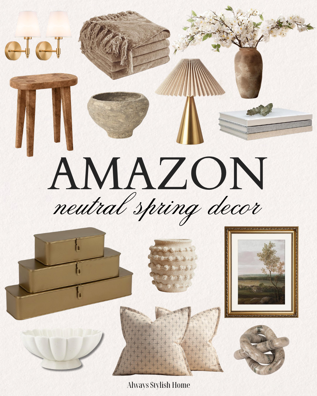 Neutral Amazon spring home finds to refresh your space for the season. These affordable pieces help create a light, airy, and cozy home for spring with neutral decor that works in any space. Think woven accents, neutral vases, textured throw pillows, and simple decorative pieces that elevate your living room, bedroom, or entryway. Perfect if you love modern neutral home decor, cozy minimal style, and affordable Amazon home finds. #amazonhomefinds #amazonhomedecor #neutralhomedecor #springhomedecor #modernneutralhome 

 #LTKSeasonal #LTKHome